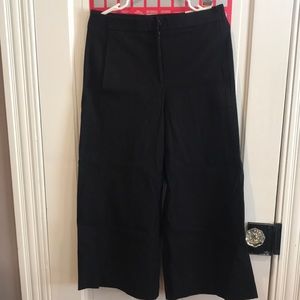 NWT Ann Taylor Marina Black Wide Leg Pant Size 4
